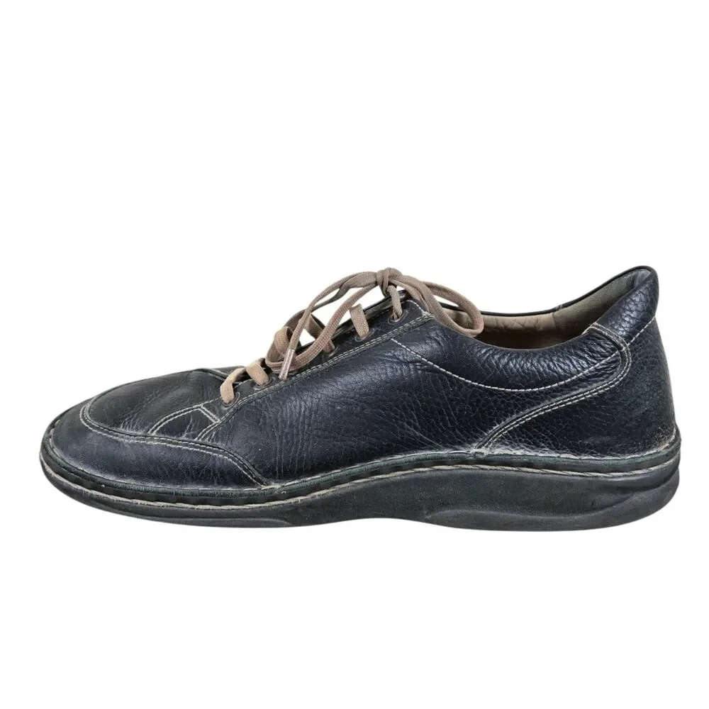 Finn Comfort Nantes Lace Up Oxfords Men's Sz 9.5 Black Leather Dadcore Gorpcore